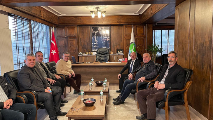 Belediye Başkanlarımız Başkanımızı Ziyaret Ettiler.
