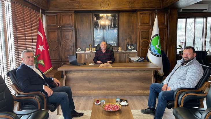 ZEKİ ŞİŞKO VE ERSAN İŞBIRAKMAZ BAŞKANIMIZI ZİYARET ETTİ