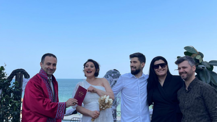 Berna ile Eralp’in Nikah Törenlerini