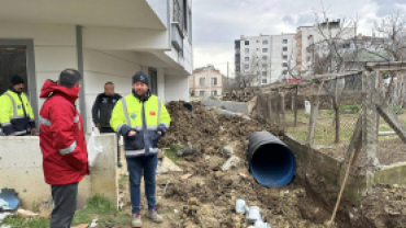 YAĞMUR SUYU HATTI ÇALIŞMALARINI TAMAMLADIK.