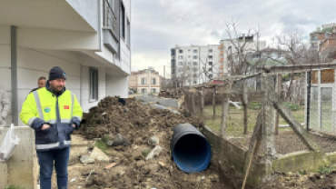 YAĞMUR SUYU HATTI ÇALIŞMALARINI TAMAMLADIK.