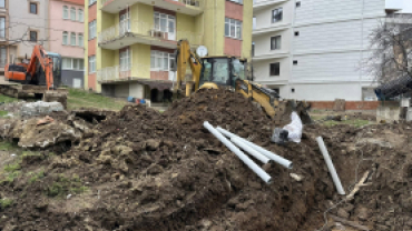 YAĞMUR SUYU HATTI ÇALIŞMALARINI TAMAMLADIK.