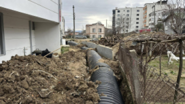 YAĞMUR SUYU HATTI ÇALIŞMALARINI TAMAMLADIK.